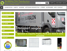 Tablet Screenshot of barralon-distribution.com